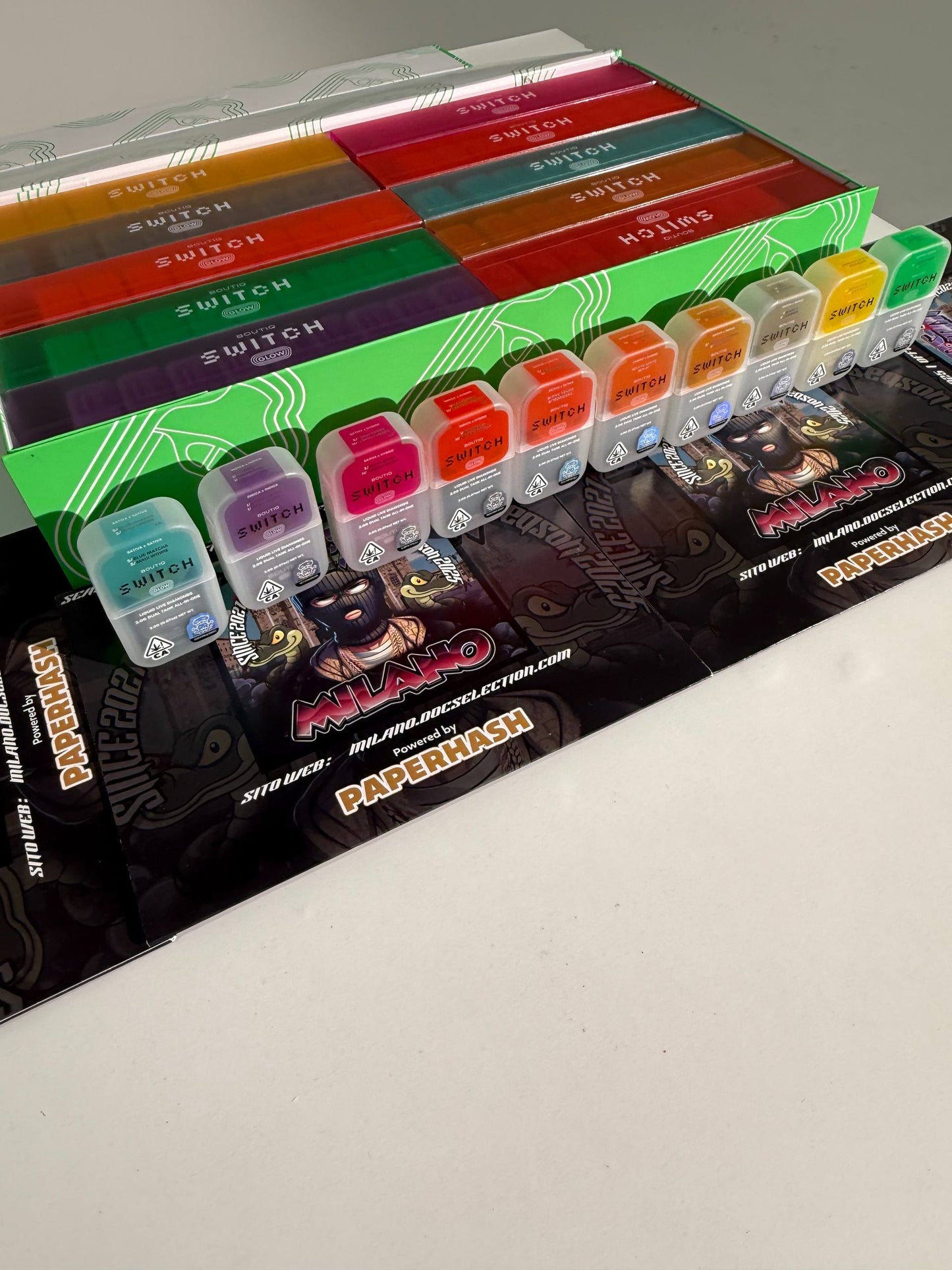 Vape Diamonds 2gr Switch Boutique 2 flavour - RAZZBERRY - CACTUS COOLER